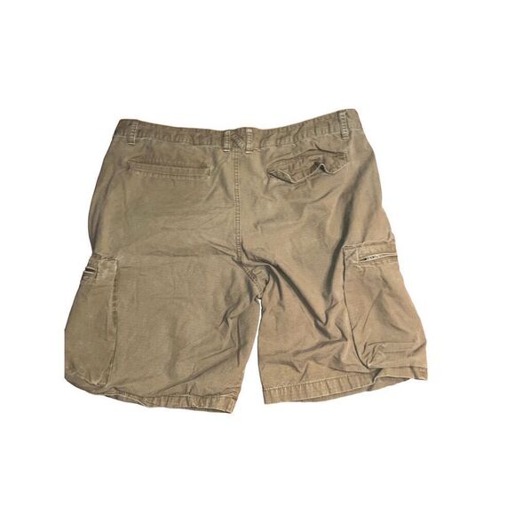 Nike Cargo Shorts Ripstop Khaki Zip Pockets Blue Tag Mens Size 36 Army Green - Picture 2 of 6
